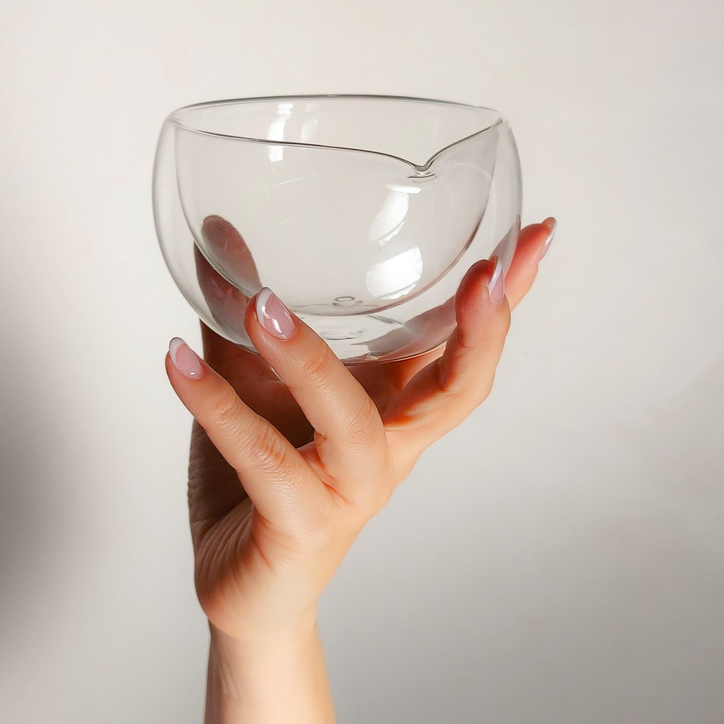 Double walled Matcha bowl with spout