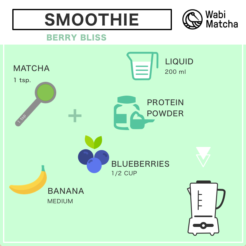 How to prepare a matcha smoothie by Wabi Matcha