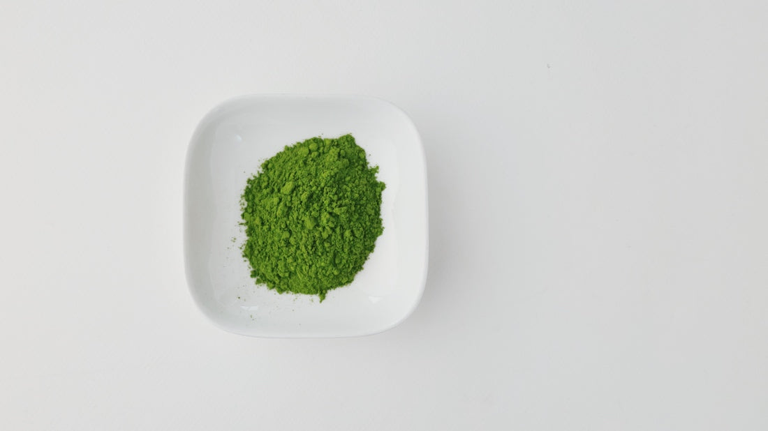 Green tea powder known as matcha