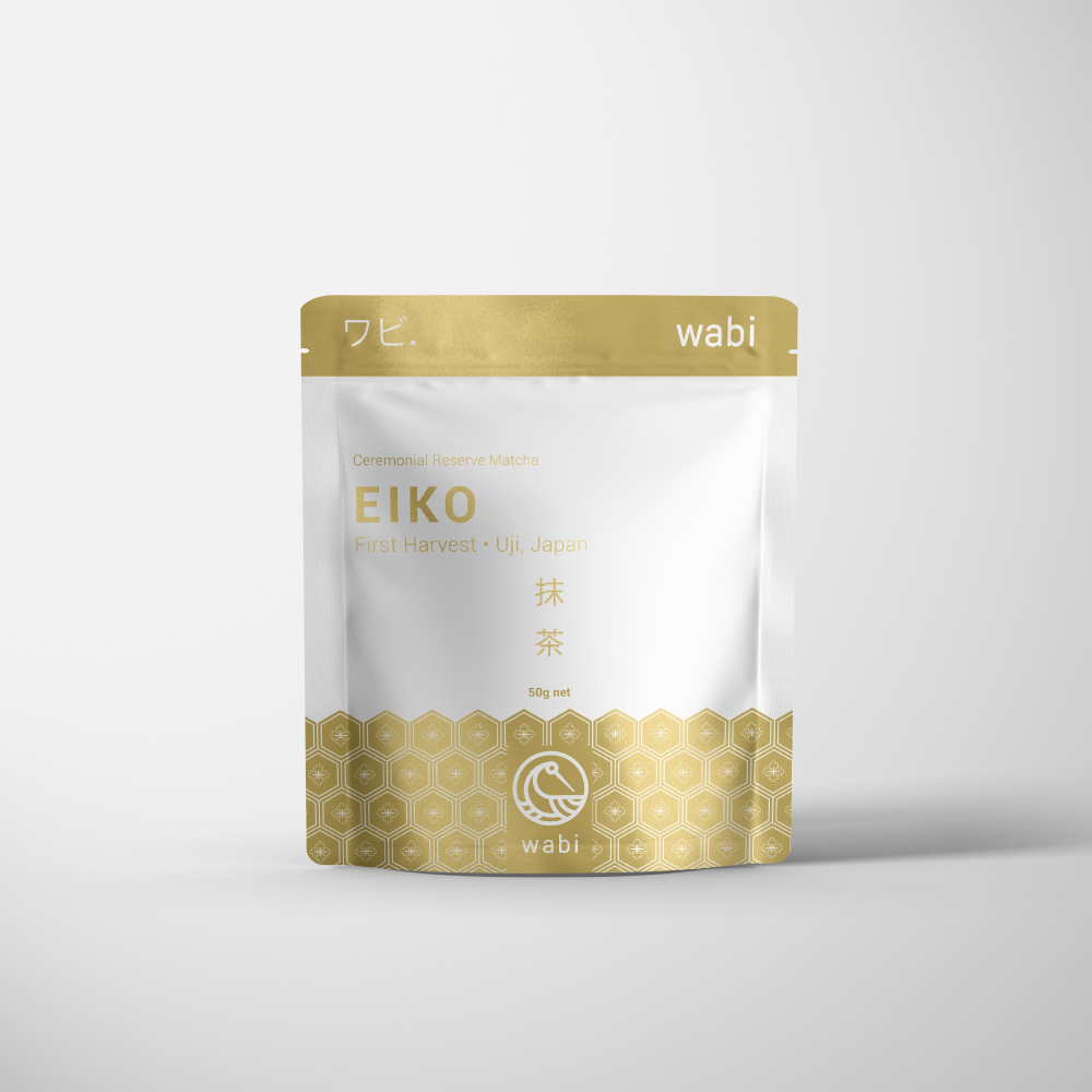 Wabi Eiko Ceremonial Matcha Pouch on White Background