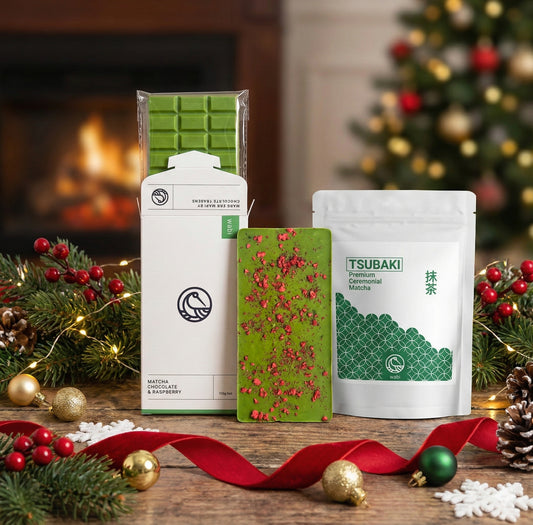 A Christmas Gift for the matcha lovers - Wabi Matcha Tsubaki Ceremonial Matcha and Wabi Matcha Chocolate & Raspberry