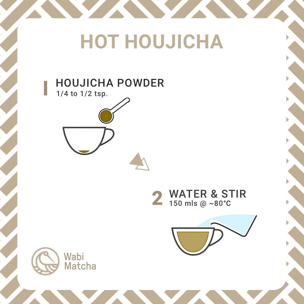 How to Make a Hot Houjicha Tea by Wabi Matcha